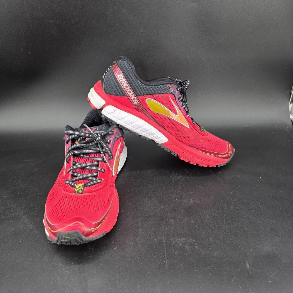 Brooks Ghost 9 Women's Running Shoes Size US 9 EUR 40.5 UK 7 Red Black Cushioned